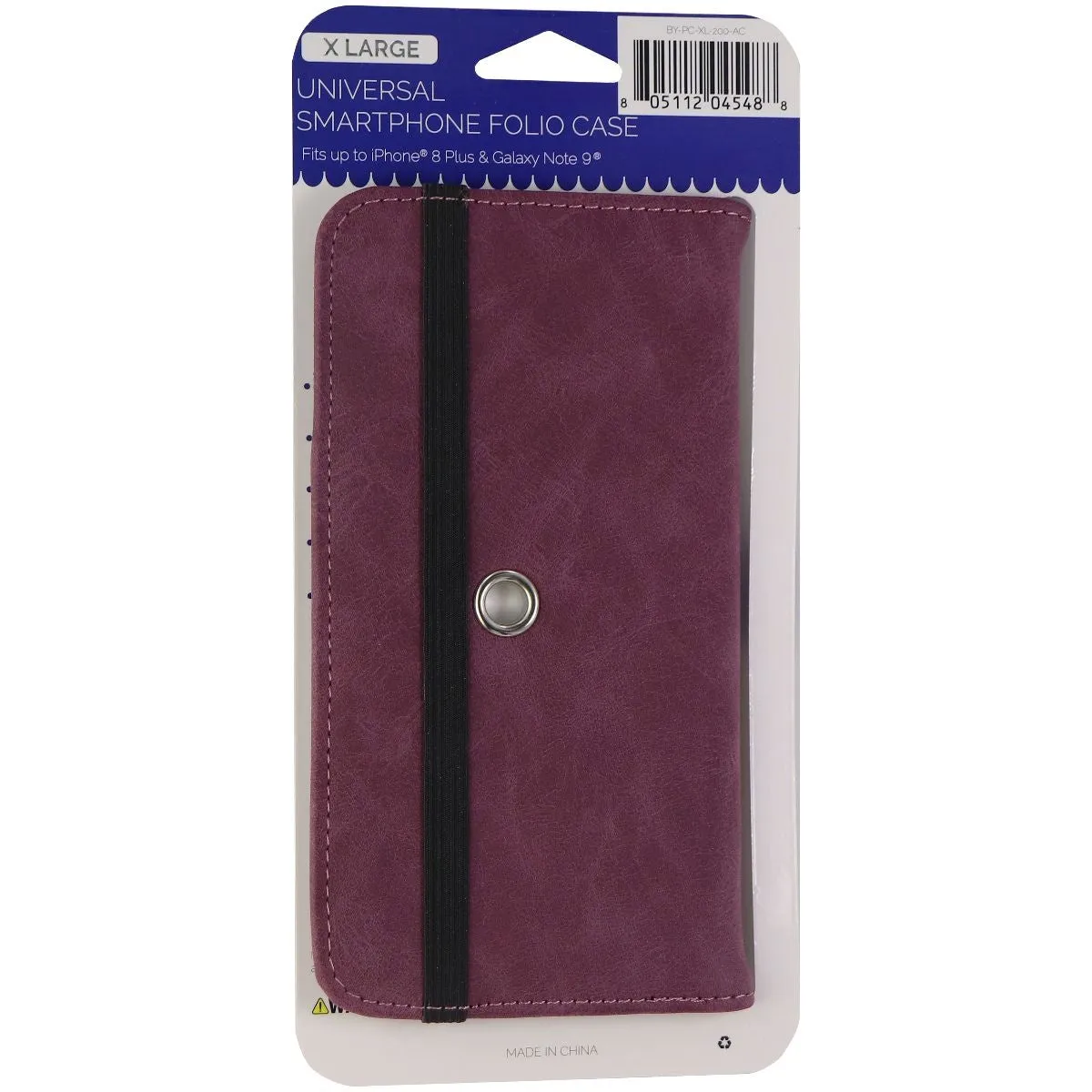 Bytech Universal Smartphone Folio Case (BY-PC-XL-200-AC) X-Large - Purple