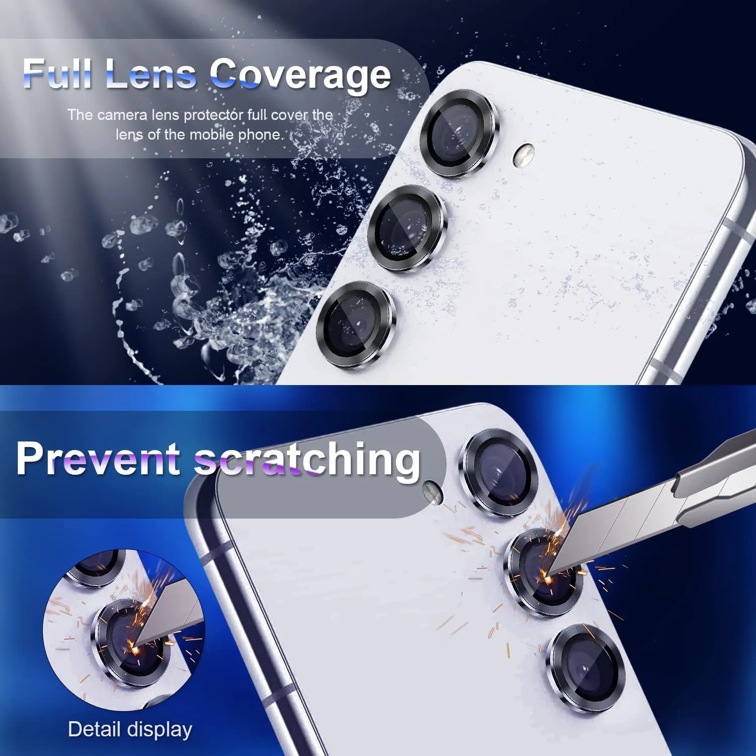 Camera Lens Protector for Galaxy S23 / S23 Plus (Black)