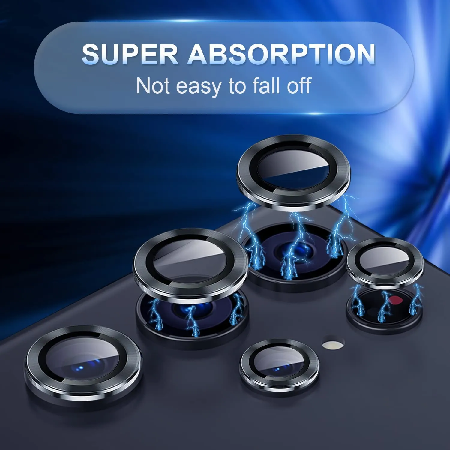 Camera Lens Protector for Galaxy S23 Ultra (Black)
