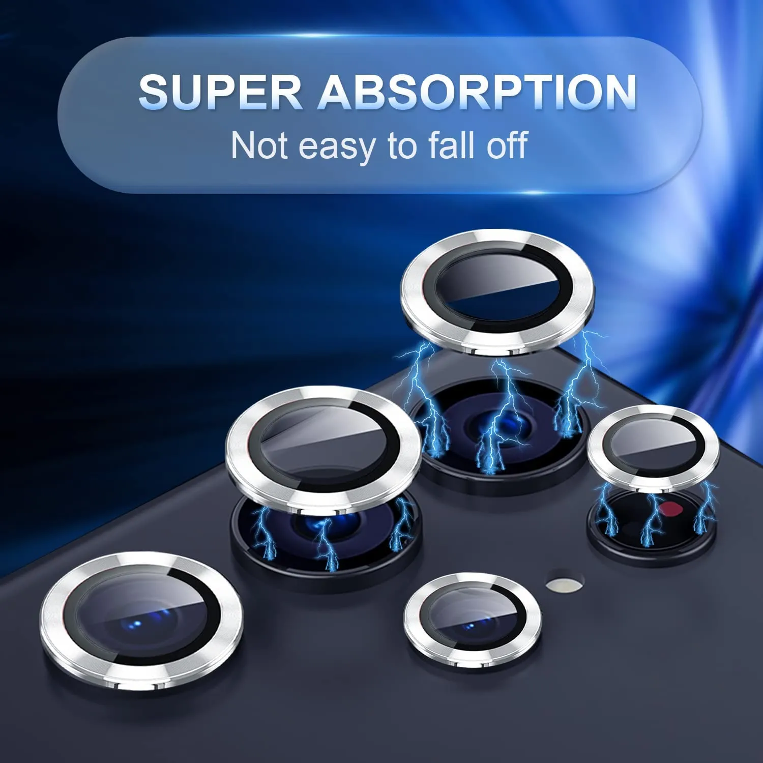 Camera Lens Protector for Galaxy S23 Ultra (Silver)