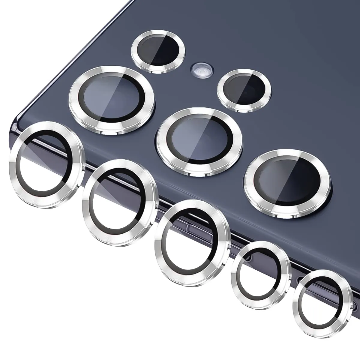 Camera Lens Protector for Galaxy S23 Ultra (Silver)