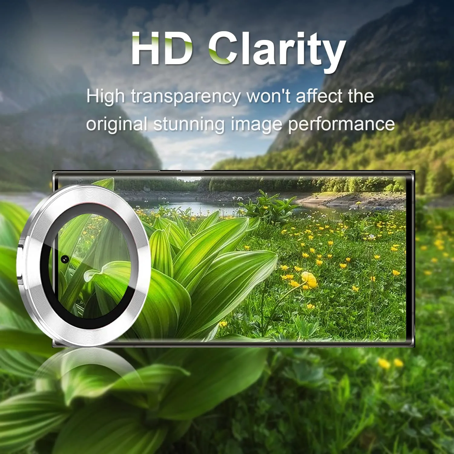 Camera Lens Protector for Galaxy S23 Ultra (Silver)