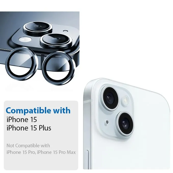 Camera Lens Protector GT Series Easy Do for iPhone 15 / iPhone 15 Plus  (Blue) - 2 Pack