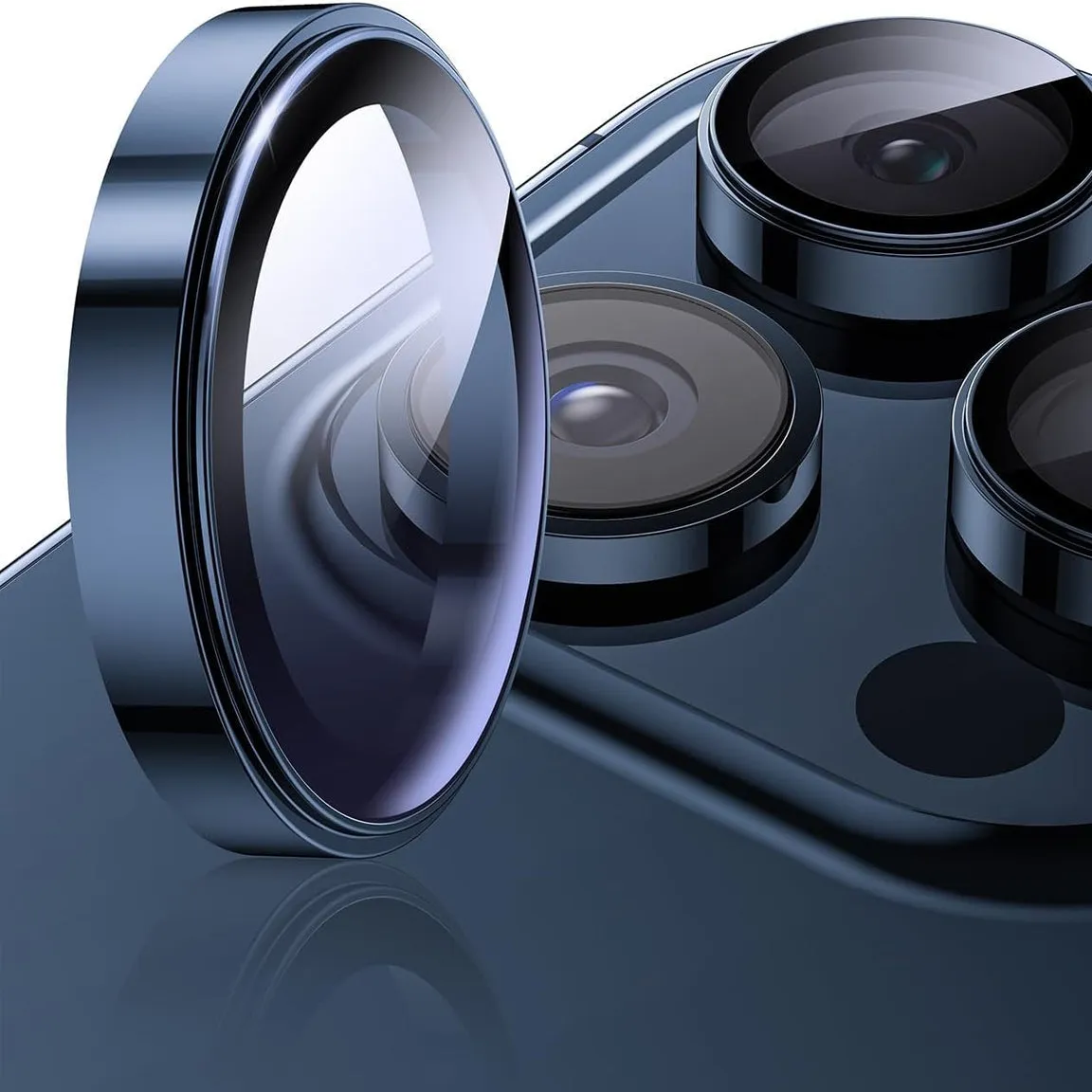 Camera Lens Protector GT Series Easy Do for iPhone 15 Pro / iPhone 15 Pro Max (Blue) - 2 Pack