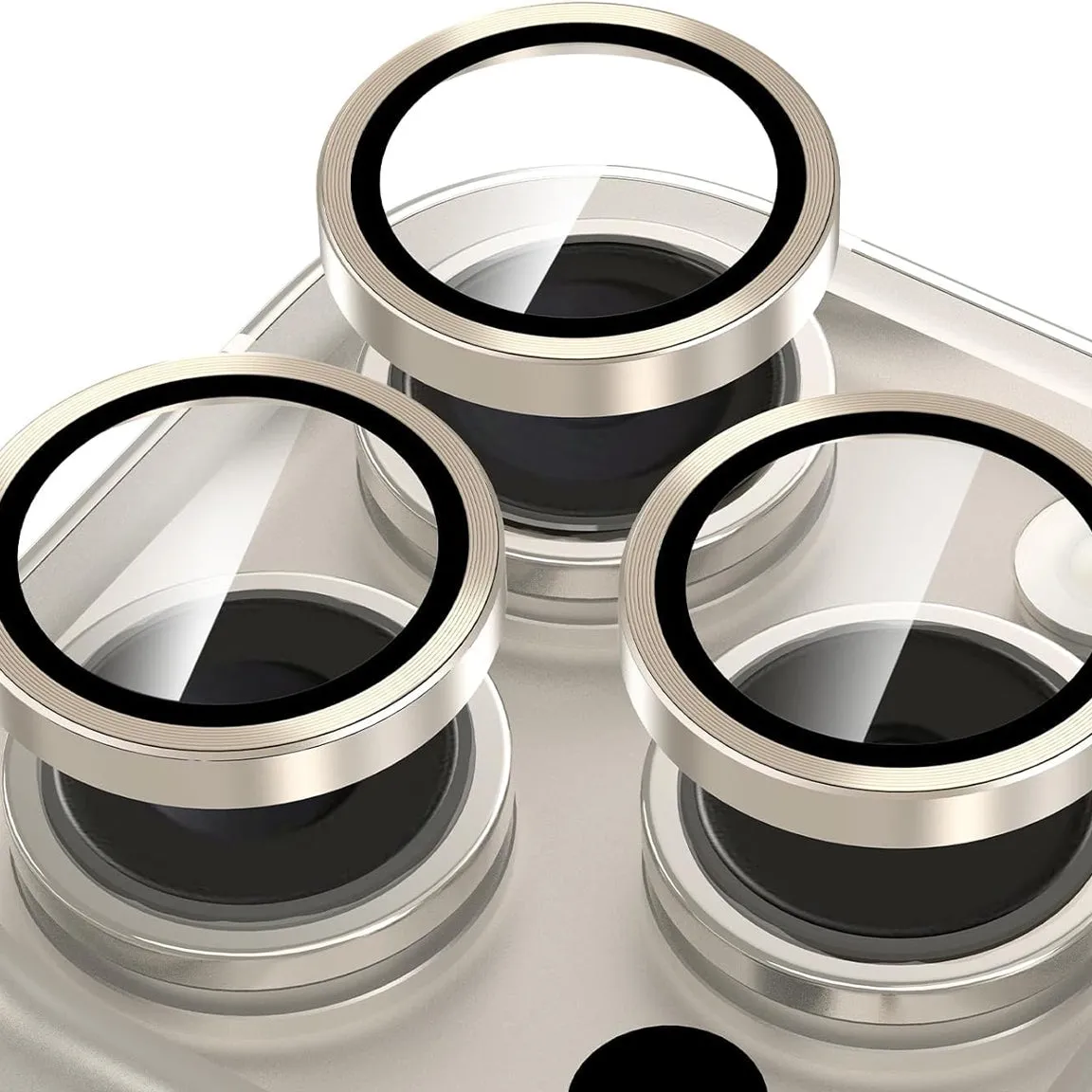 Camera Lens Protector GT Series Easy Do for iPhone 15 Pro / iPhone 15 Pro Max (Gold) - 2 Pack