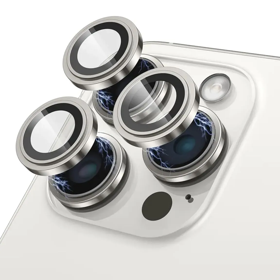 Camera Lens Protector GT Series Easy Do for iPhone 15 Pro / iPhone 15 Pro Max (Silver)