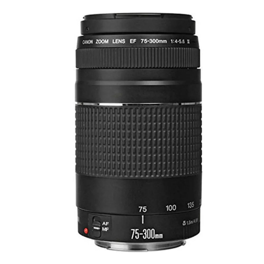 Canon EF 75-300mm f/4-5.6 III Telephoto Zoom Lens with Accessory Bundle for Canon 760D and 1300D
