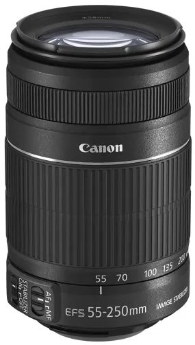 Canon EF-S 55-250mm f/4-5.6 is II Telephoto Zoom Lens for DSLR Camera (Black)