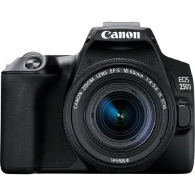 Canon EOS 250D (Rebel SL3) DSLR Camera w/ 18-55mm IS STM Lens (International Model) -