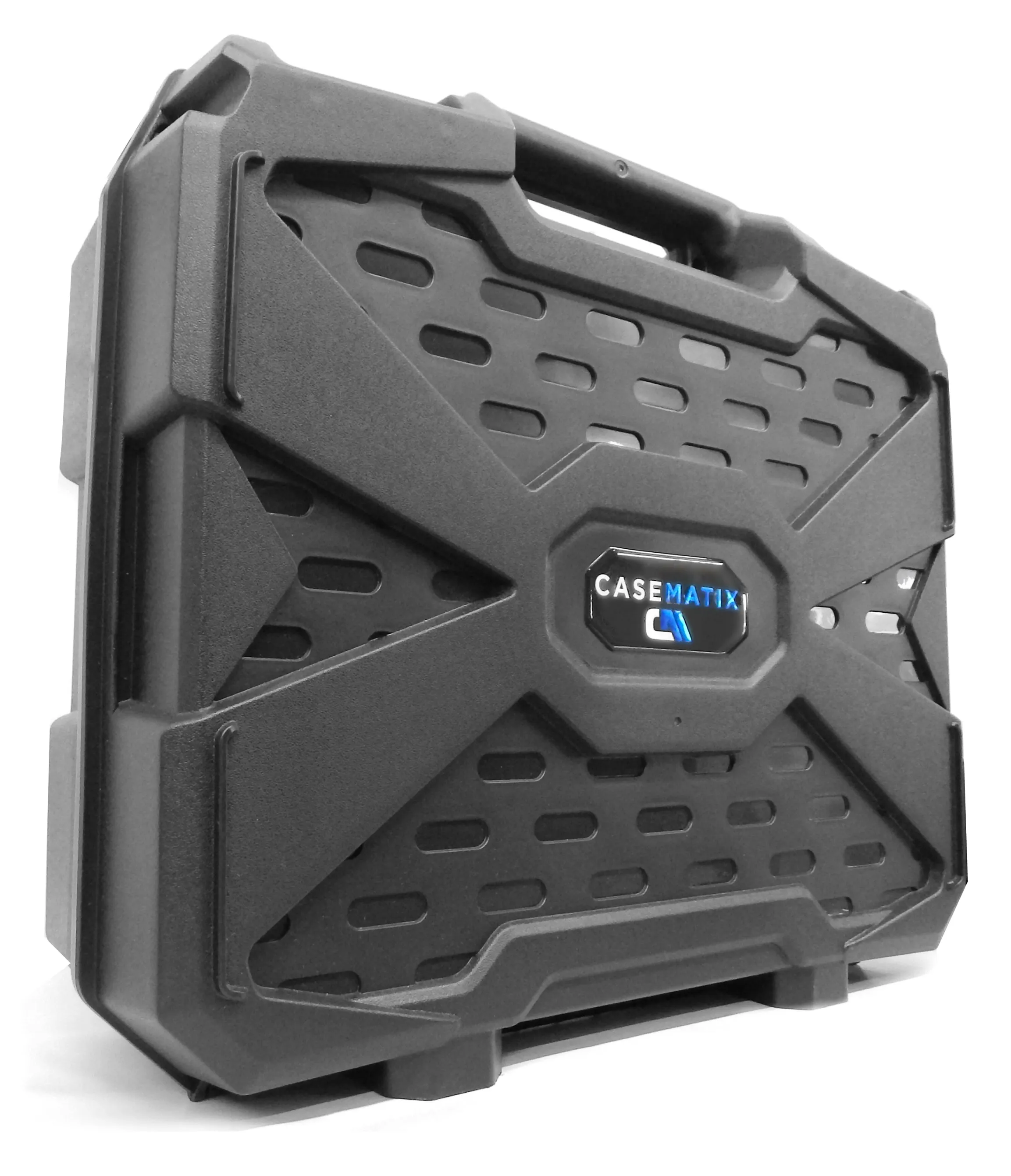 CASEMATIX Top Loader Card Storage Case for Trading Cards Fits 450 Toploader or 100 One Touch Card Holders, Toploader Storage Box with 12 Compartments