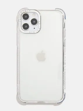 Clear Shock Case With Silver Camera Hole