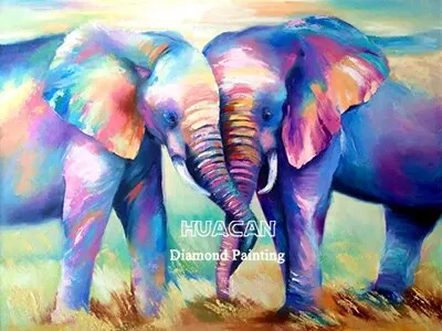 Colorful Elephant Diamond Painting Kits | 16 Designs To Choose From | Full Square Drill | Abstract Rhinestone Mosaic