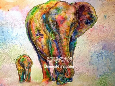 Colorful Elephant Diamond Painting Kits | 16 Designs To Choose From | Full Square Drill | Abstract Rhinestone Mosaic