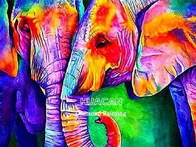 Colorful Elephant Diamond Painting Kits | 16 Designs To Choose From | Full Square Drill | Abstract Rhinestone Mosaic