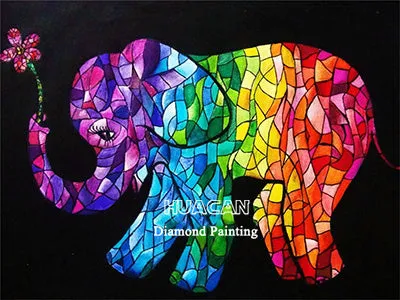 Colorful Elephant Diamond Painting Kits | 16 Designs To Choose From | Full Square Drill | Abstract Rhinestone Mosaic