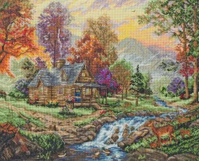 Counted Cross Stitch Kit Maia - Mountain Retreat