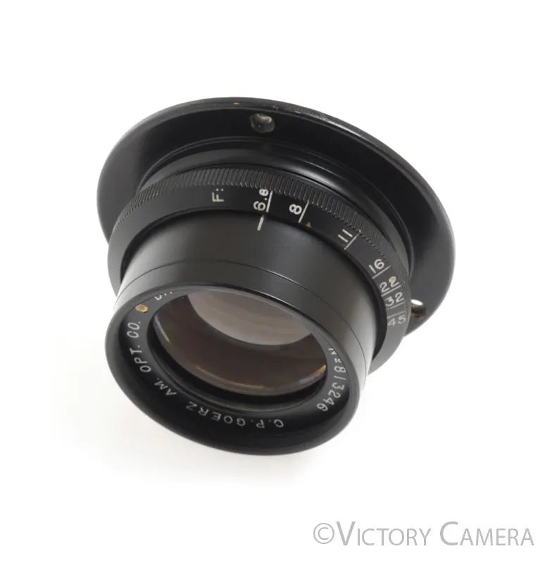 C.P. Goerz (American Optical) Gold Dot Dagor 8 1/4" (210mm) f6.8 Barrel Lens