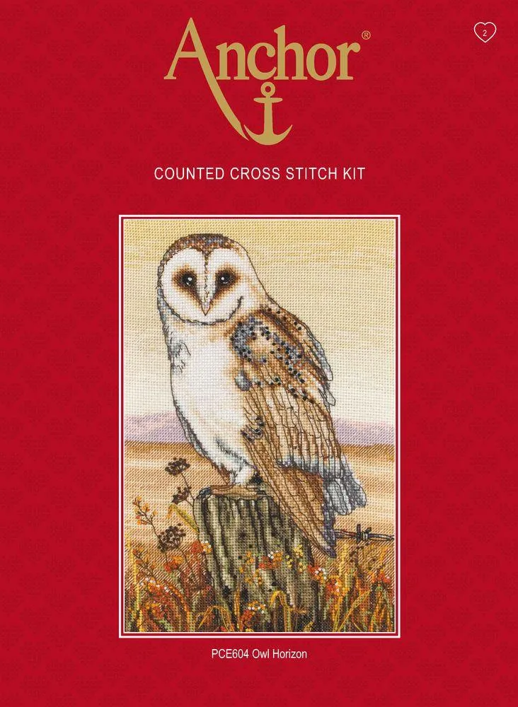 Cross Stitch Kit Anchor - Owl Horizon