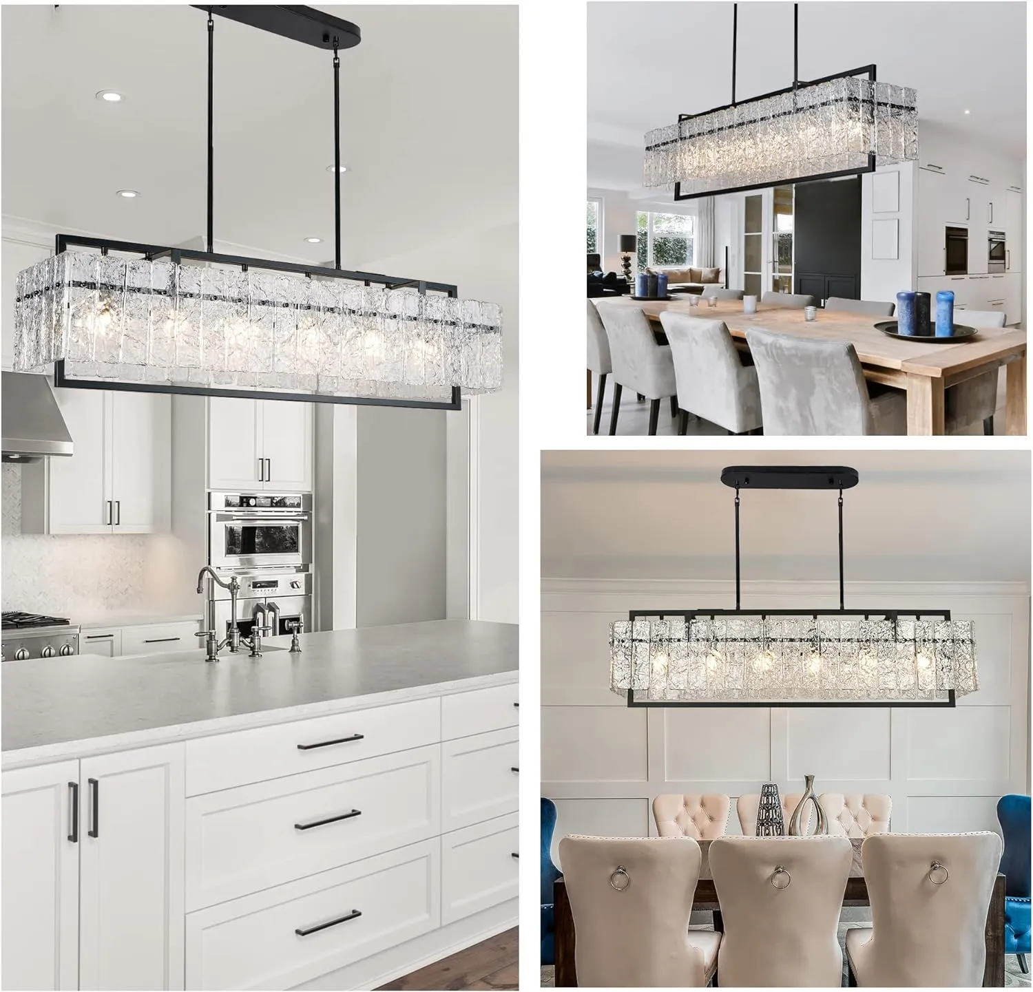 Crystal Chandeliers for Dining Room Kitchen Living Room