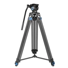 Digitek (DPTR 605 VD) (183 cm) Professional Heavy Duty Tripod, with 2 Way Adjustable Pan Head, for Digital Video Cameras, Maximum Operating Height: 6 Feet, Maximum Load Upto: 20 kgs (Black)