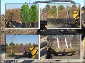 DPM pallet paws pallet forks for machines with universal skid steer coupler