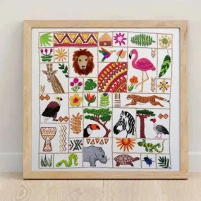 Escape to Africa Hand Embroidery PDF Pattern
