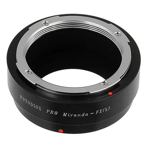 Fotodiox Pro Lens Mount Adapter - Miranda (MIR) SLR Lens to Fujifilm Fuji X-Series Mirrorless Camera Body