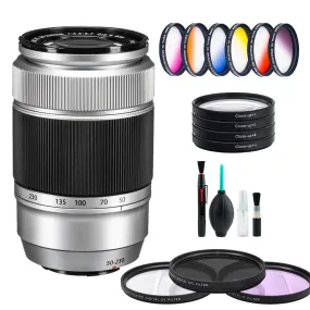 Fujifilm XC 50-230mm f/4.5-6.7 OIS II Lens (Silver)   Standard Accessory Kit