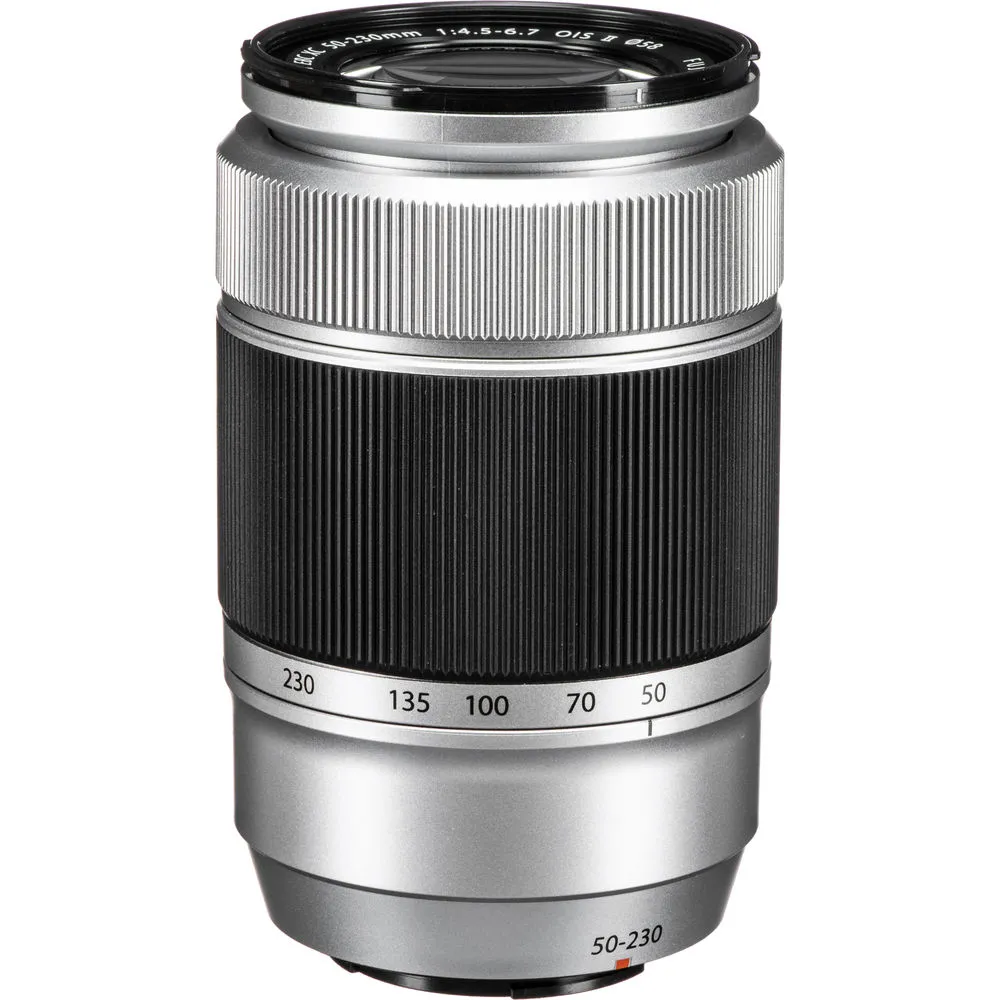 Fujifilm XC 50-230mm f/4.5-6.7 OIS II Lens (Silver)   Standard Accessory Kit