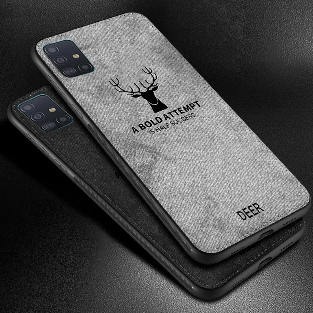 Galaxy A71 Deer Pattern Inspirational Soft Case (3-in-1 Combo)