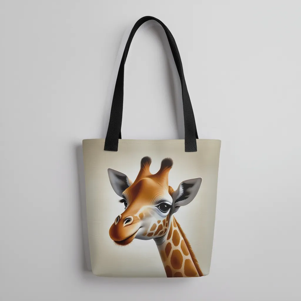 Giraffe Glamour Tote Bag