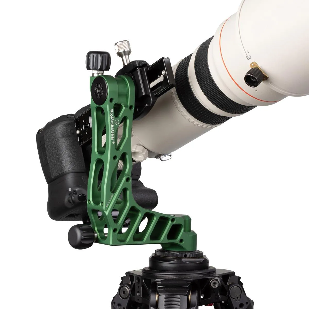 GKJRCG Green Katana Pro Gimbal Head Telephoto Lens Side Mount Clamp