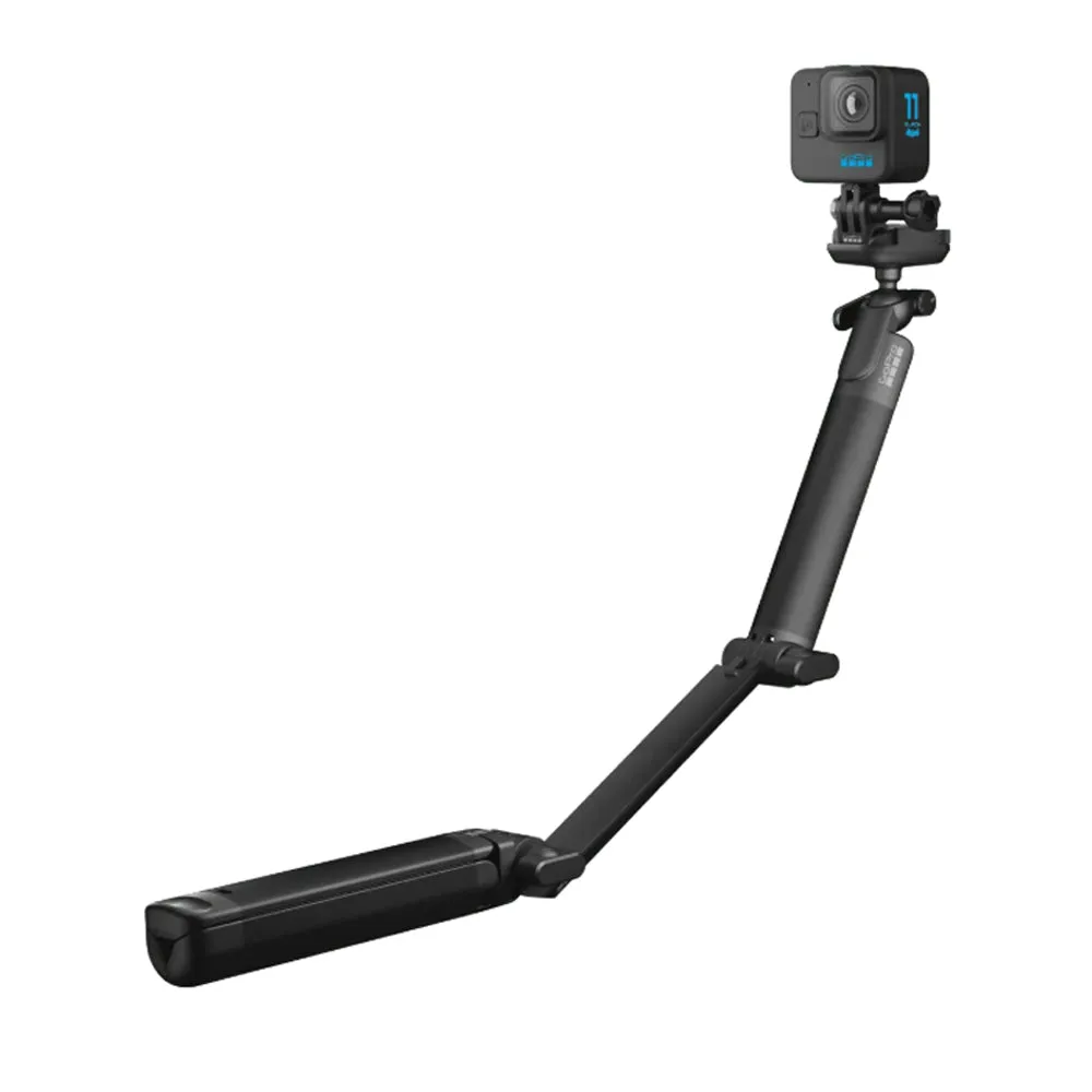 GoPro 3-Way 2.0 Action Camera Mount Extendable Arm Tripod Grip Selfie Stick for GoPro HERO13, HERO12, HERO11, HERO10, HERO 9 & Later Models | AFAEM-002