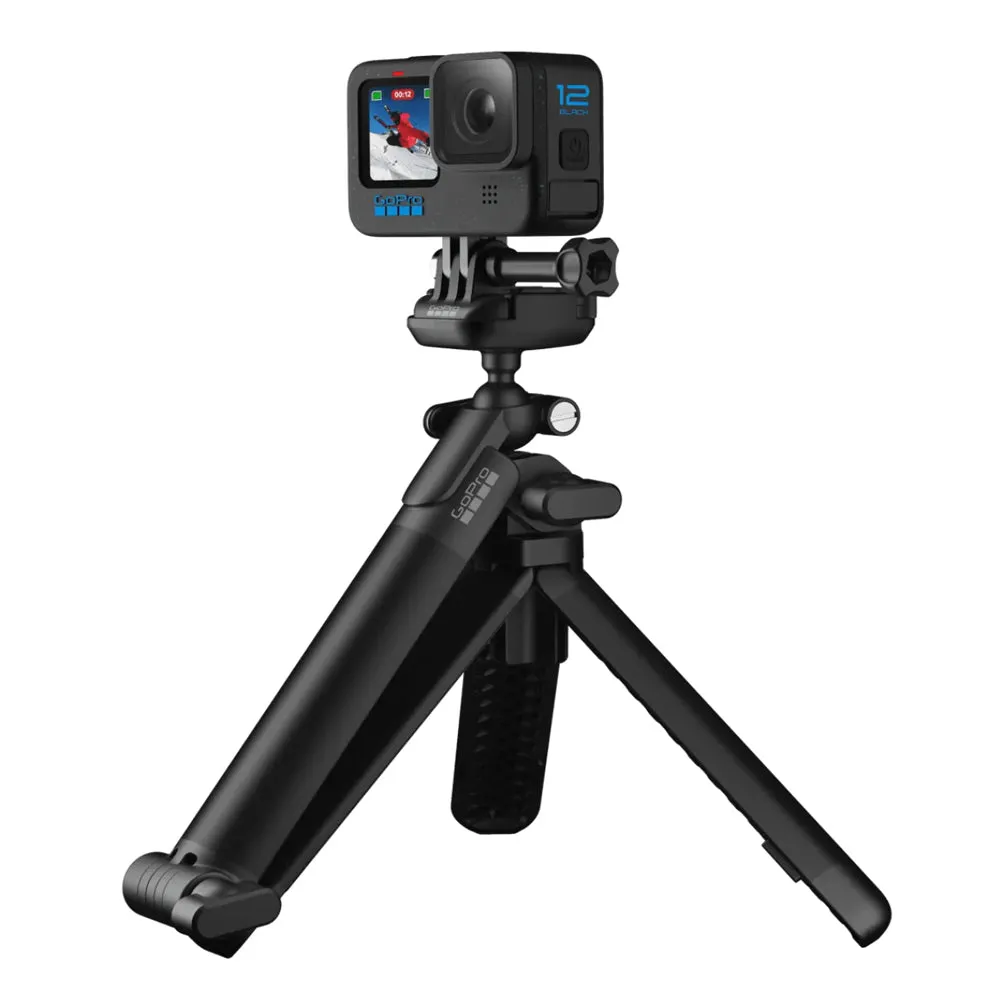 GoPro 3-Way 2.0 Action Camera Mount Extendable Arm Tripod Grip Selfie Stick for GoPro HERO13, HERO12, HERO11, HERO10, HERO 9 & Later Models | AFAEM-002