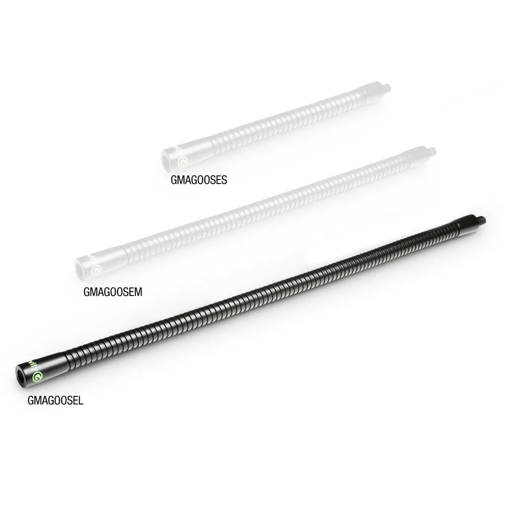 Gravity GR-GMAGOOSEL  Long Gooseneck  w/ 3/8" Male & Female Threaded Ends - 18"
