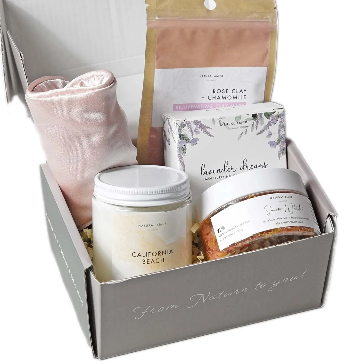 Handmade Spa Gift Set - Natural 5-Piece Skincare Gift for Women