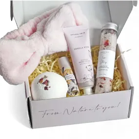Handmade Spa Gift Set - Natural 5-Piece Skincare Gift for Women