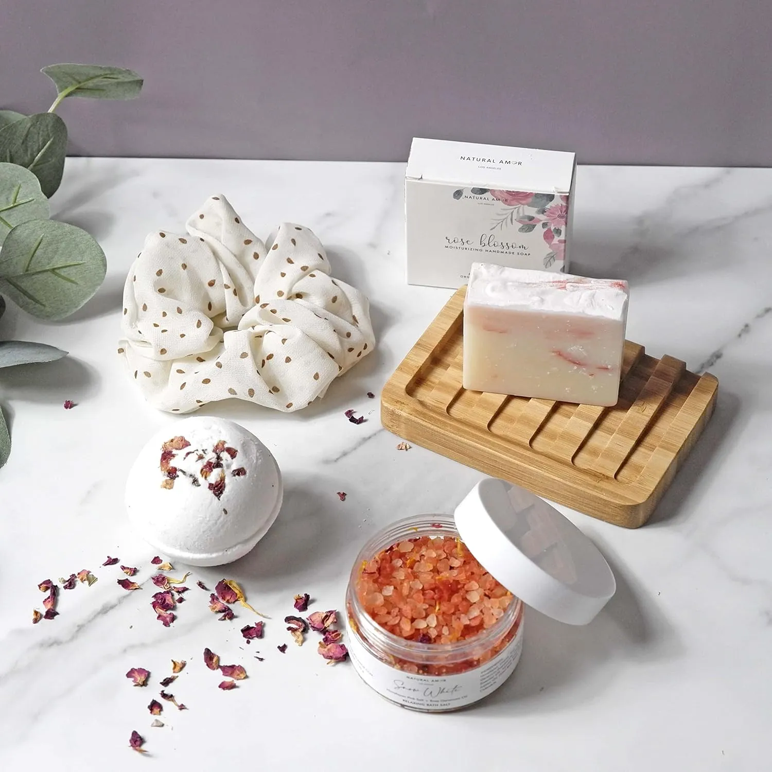 Handmade Spa Gift Set - Natural 5-Piece Skincare Gift for Women
