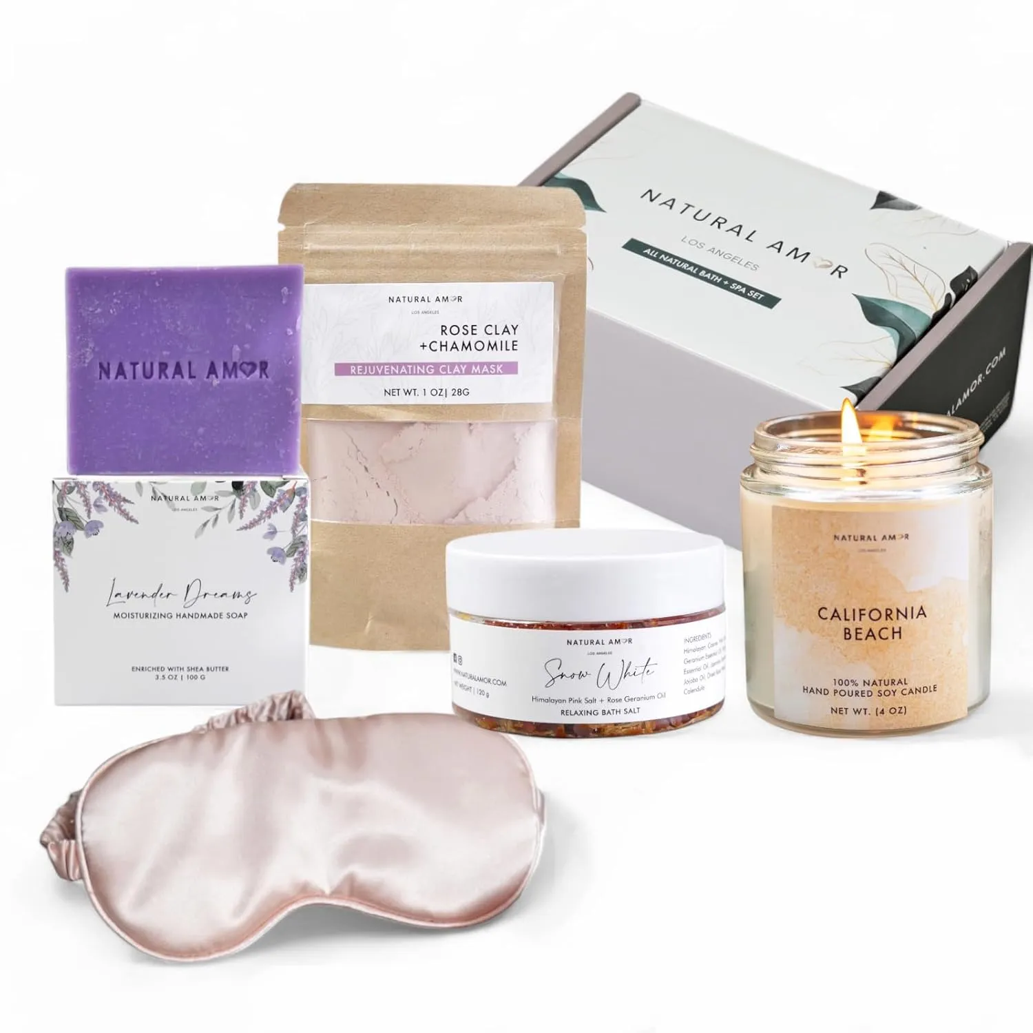 Handmade Spa Gift Set - Natural 5-Piece Skincare Gift for Women