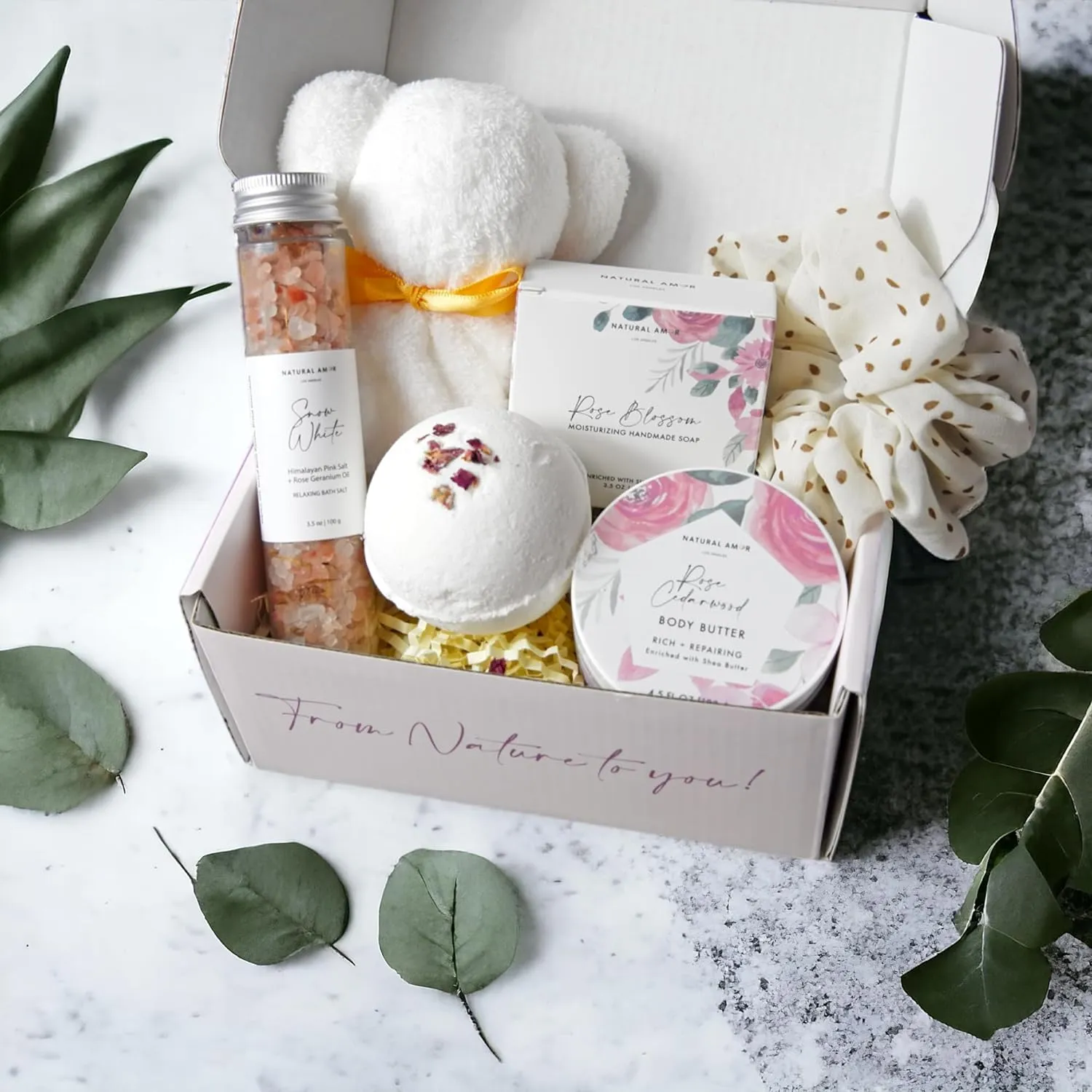 Handmade Spa Gift Set - Natural 5-Piece Skincare Gift for Women