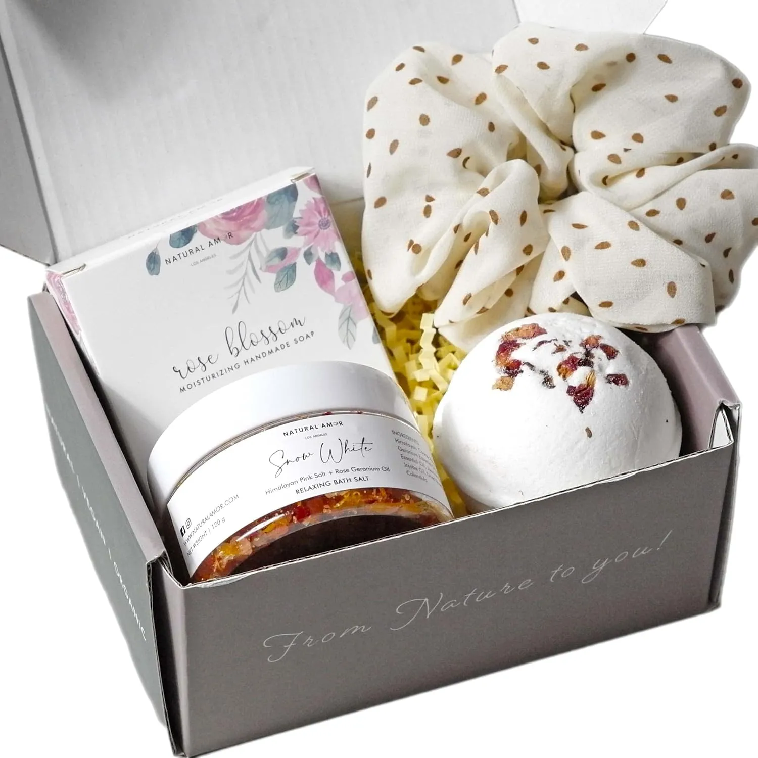 Handmade Spa Gift Set - Natural 5-Piece Skincare Gift for Women