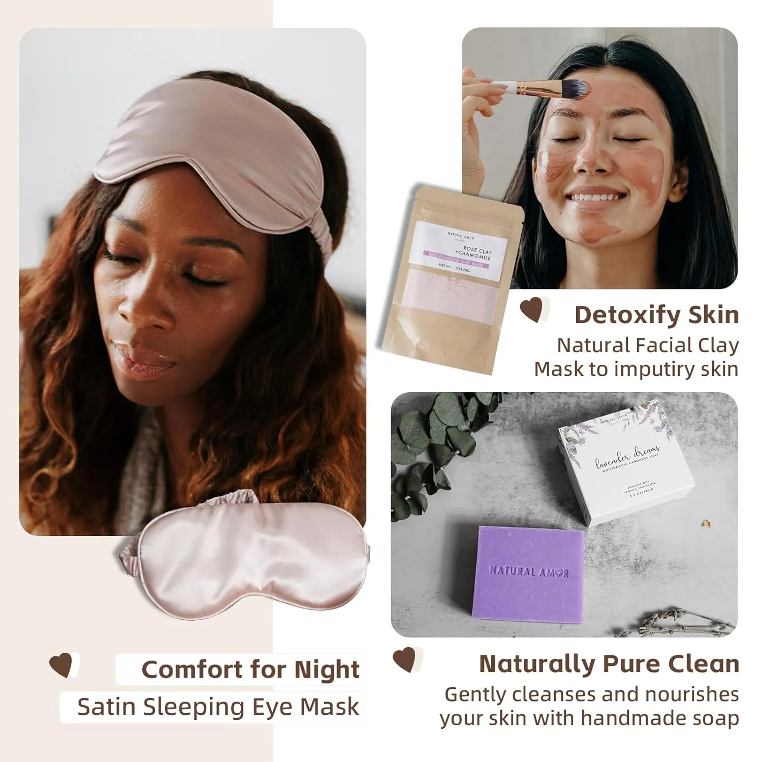 Handmade Spa Gift Set - Natural 5-Piece Skincare Gift for Women