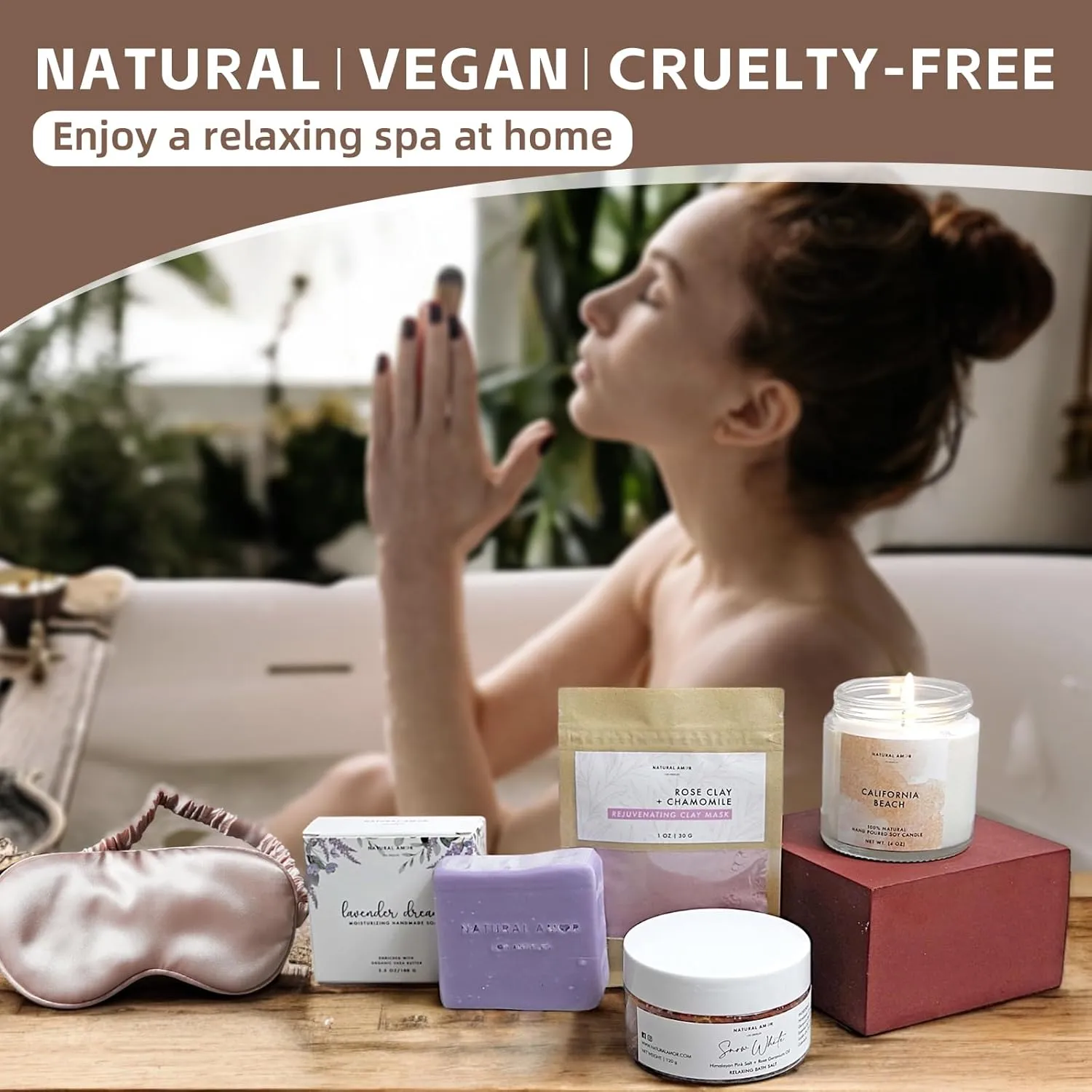 Handmade Spa Gift Set - Natural 5-Piece Skincare Gift for Women
