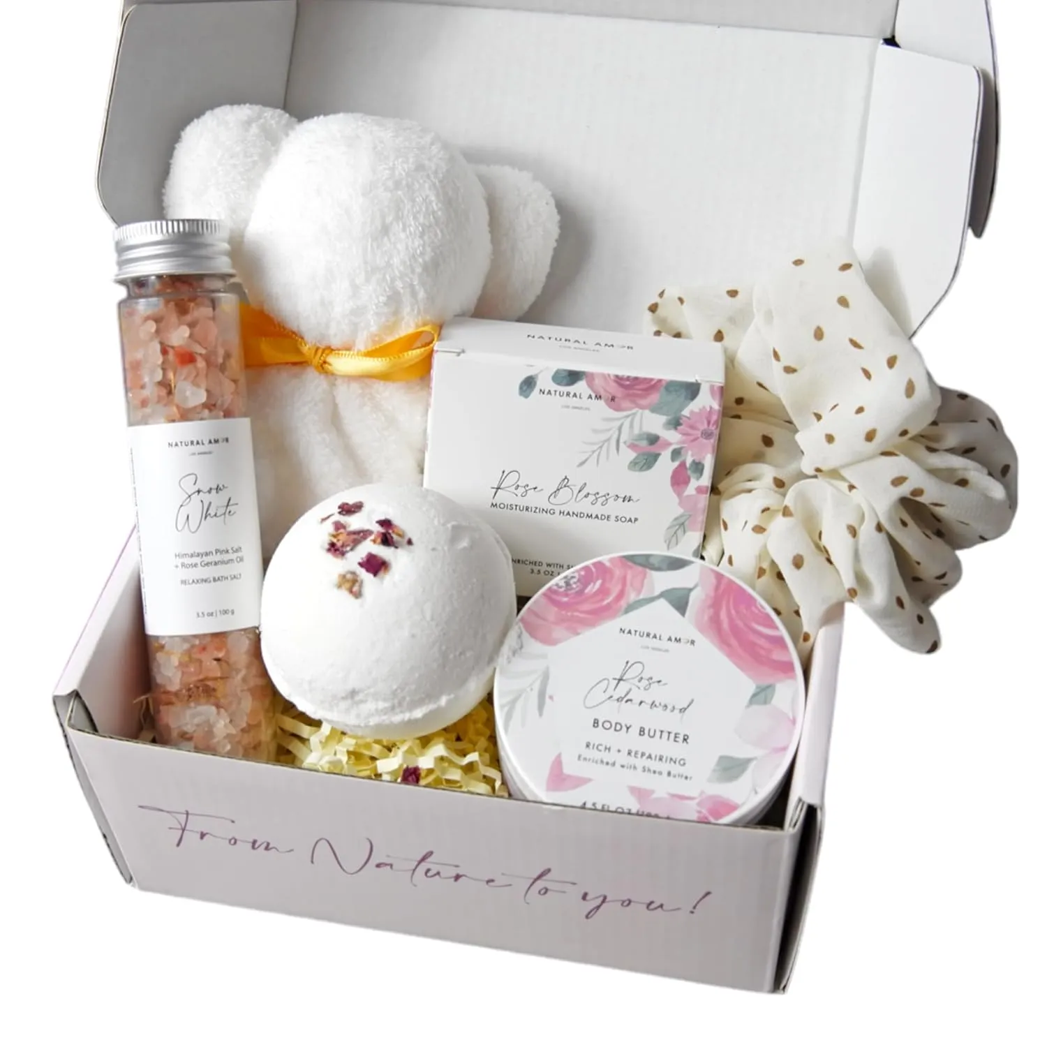 Handmade Spa Gift Set - Natural 5-Piece Skincare Gift for Women
