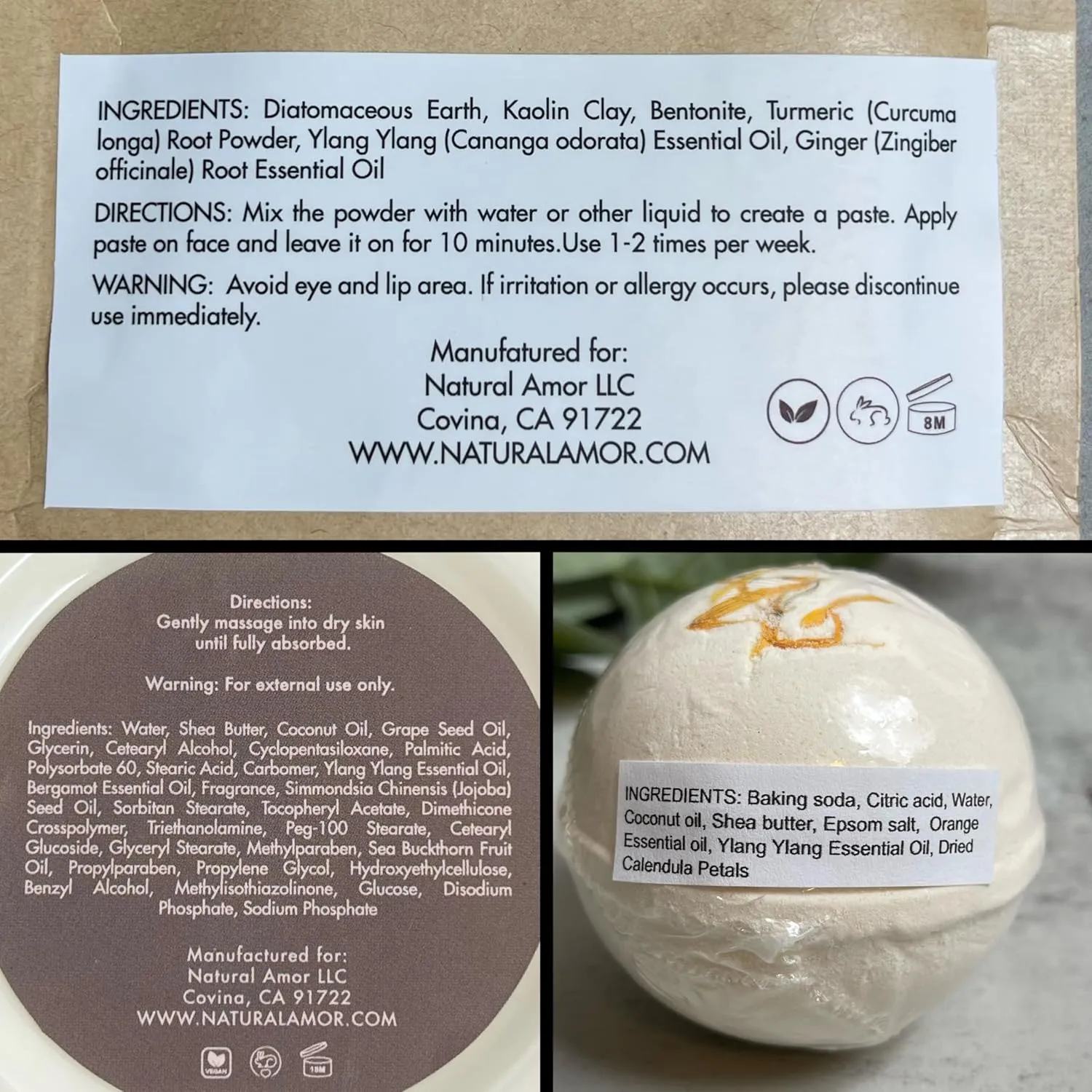 Handmade Spa Gift Set - Natural 5-Piece Skincare Gift for Women