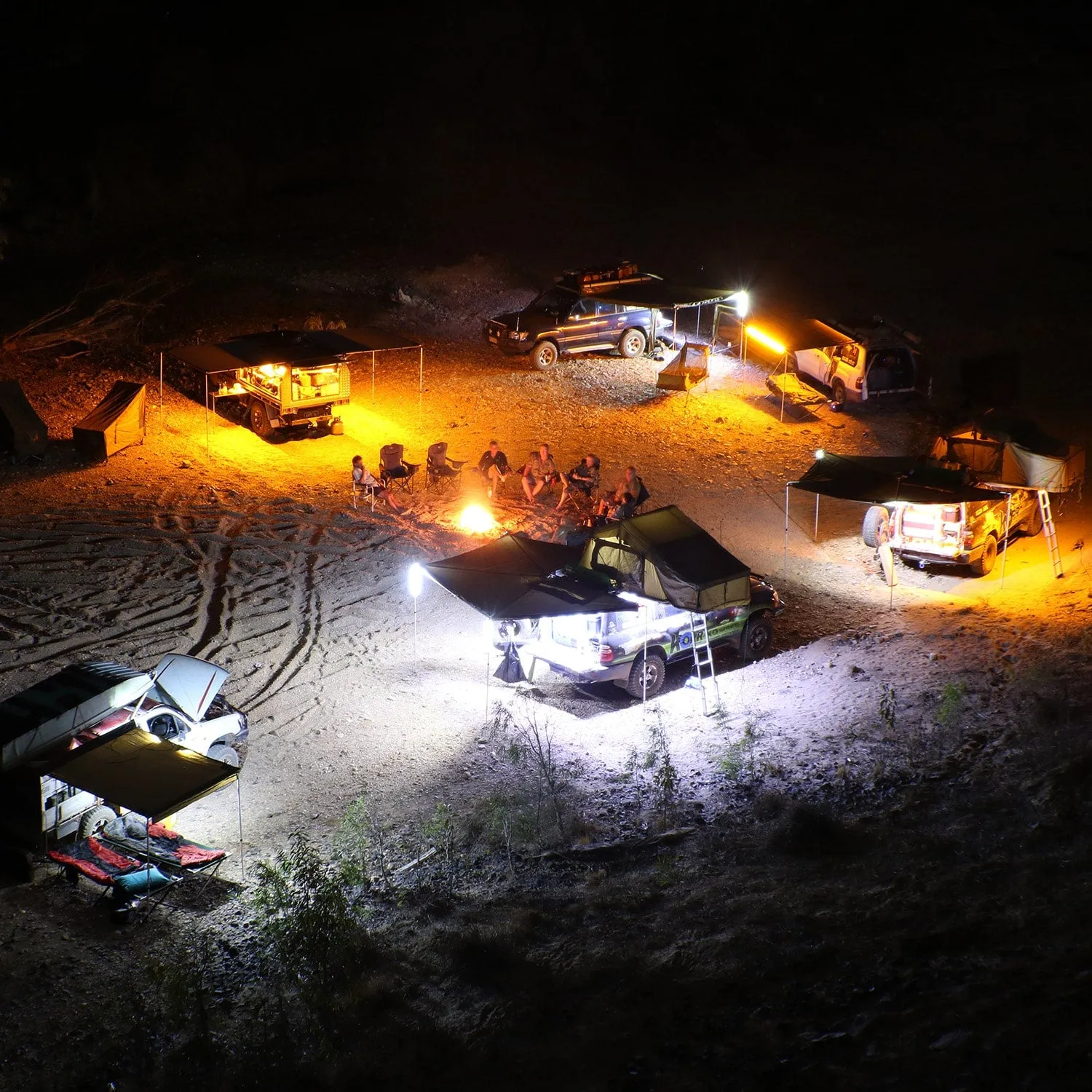 HARDKORR 2 Bar Tri-Colour LED Camp Light Kit