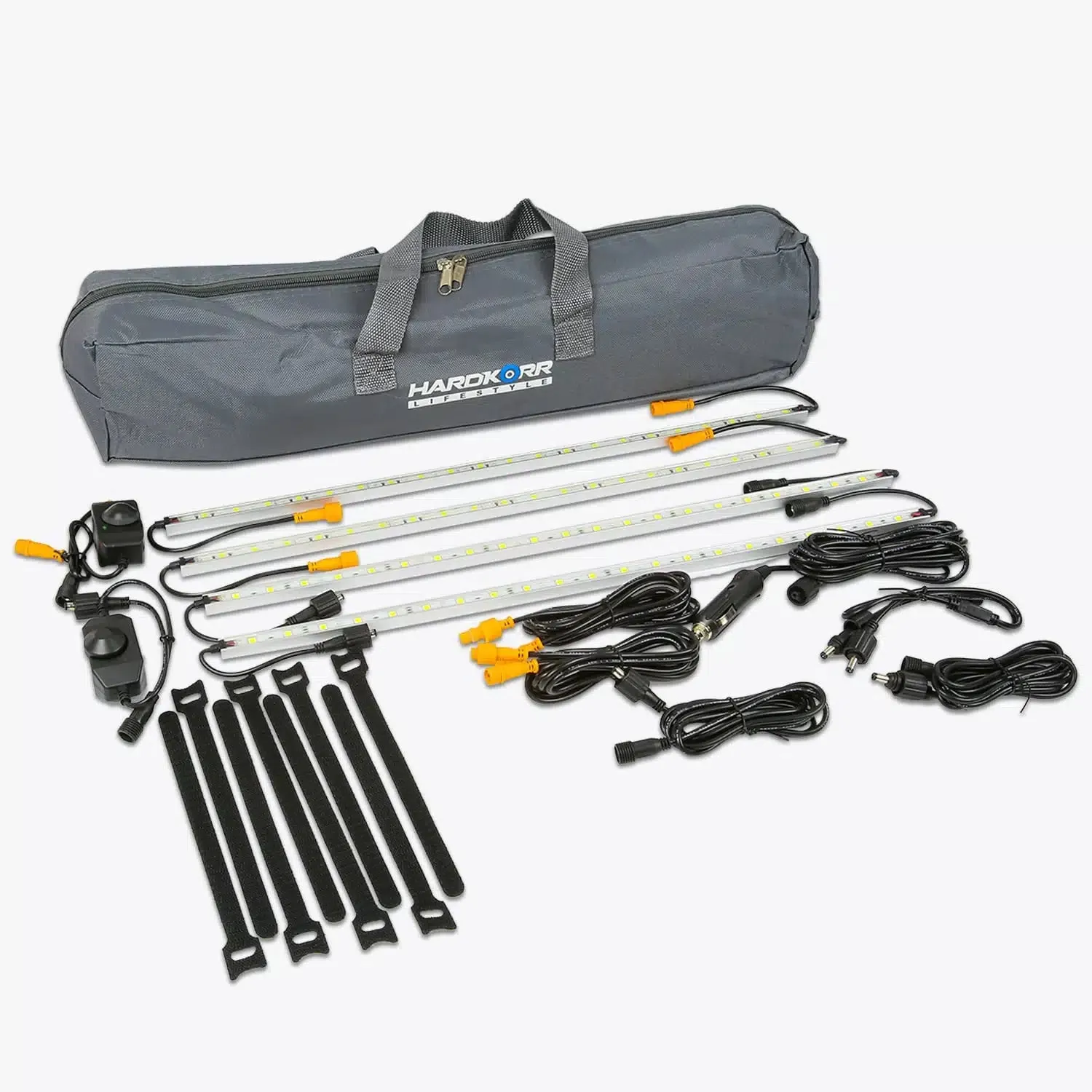 HARDKORR Lifestyle 4 Bar Orange/White LED Camping Light Kit