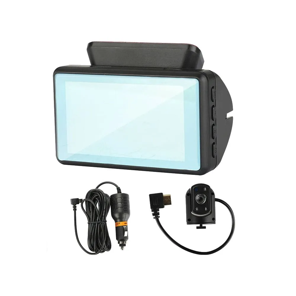 HD Dual Camera Dashcam with Screen and Night Vision