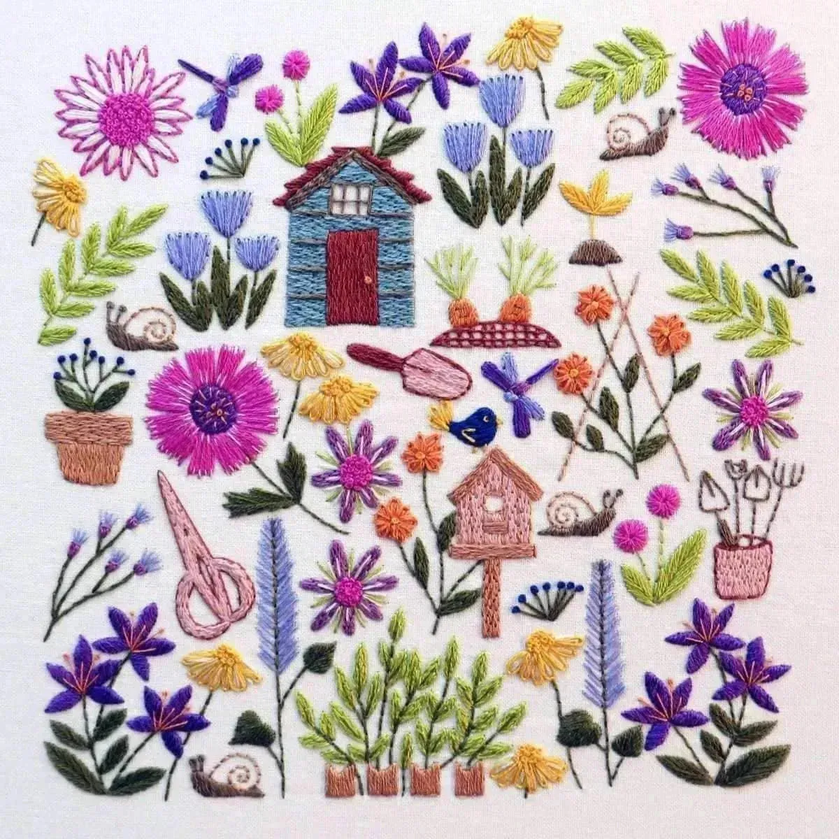 How does your Garden Grow Hand Embroidery Kit