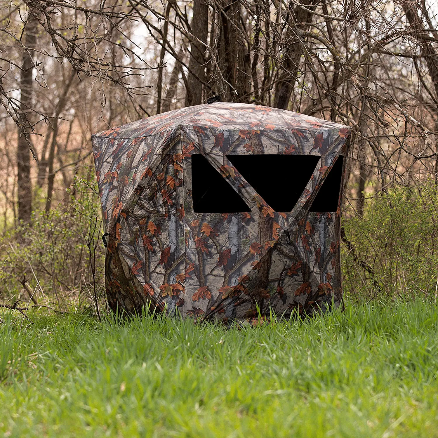 Hunting Blind 2 person  Pop Up Shelter Bloodtrail Woodland Camofluage